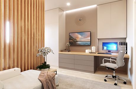 Дизайн проект 2-х комнатной квартиры 86 м2 в ФМР Краснодара